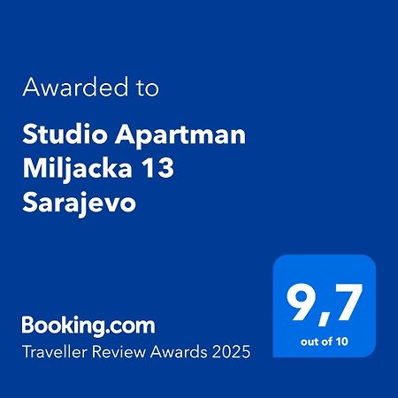 Studio Apartman Miljacka 13 Szarajevó Kültér fotó
